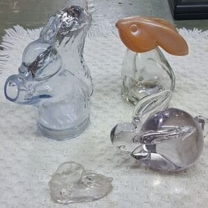 Vintage set of 4 woodland creatures